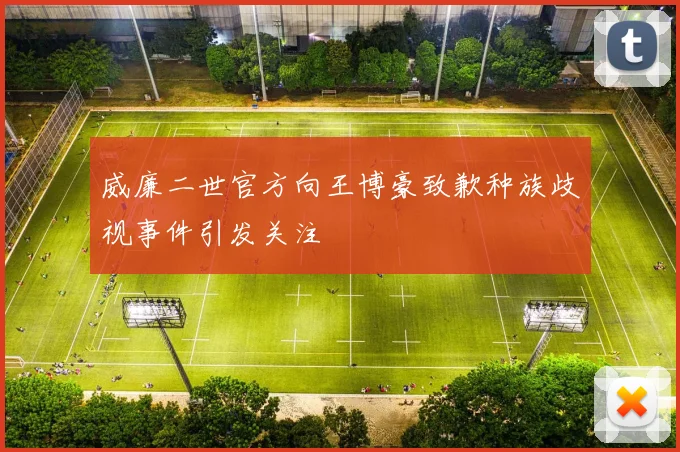 威廉二世官方向王博豪致歉种族歧视事件引发关注